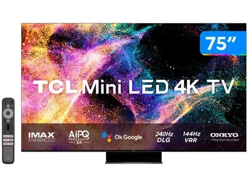 Smart Tv 75 4k Qled Mini Led Tcl 75c845